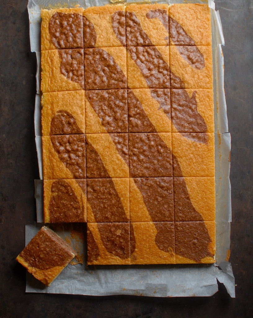 CAKE MARBRE - BIO - PLAQUE 30x45cm- 24 parts