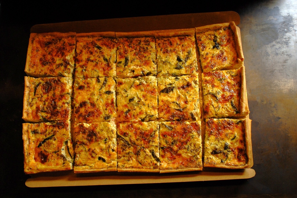 QUICHE COURGETTE - BIO - PLAQUE 30x45cm- 15 parts