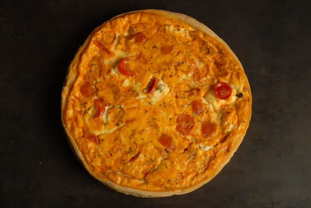 QUICHE RICOTTA, TOMATES C. AU FOUR & THYM - BIO - 28CM