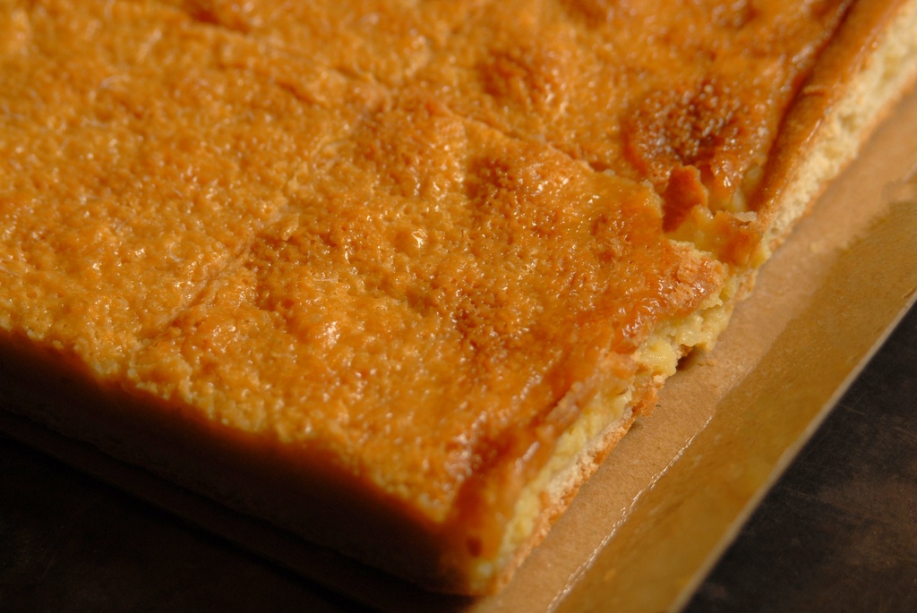 CREME BRULEE' TAART - BIO - HALVE PLAAT 30x23cm - 12 porties