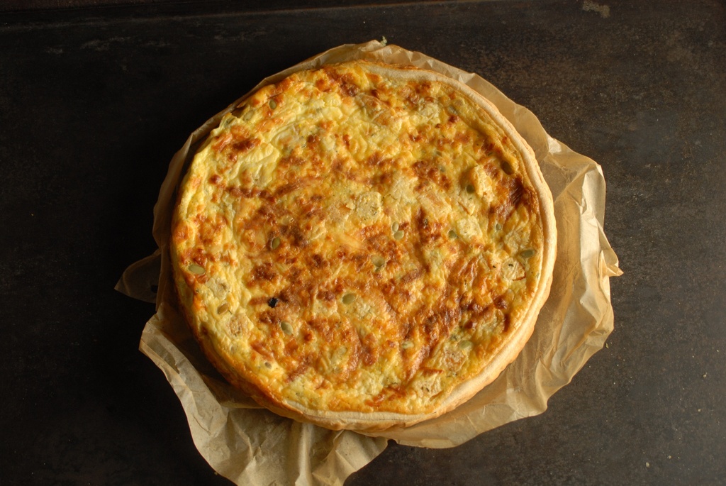 QUICHE BUTTERNUT, HAM & COMTE - BIO - 28cm (OKT.-MAART)