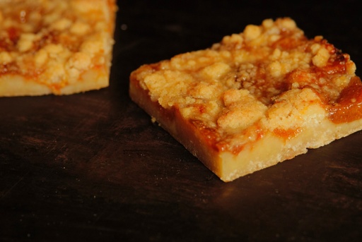 [2.2.2.0433 *] ABRIKOZEN CRUMBLE VIERKANTJES - BIO - 1X2