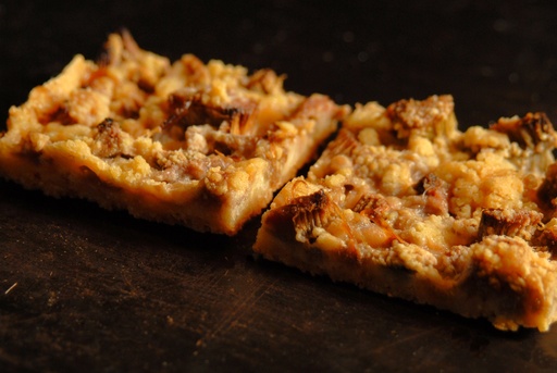 [2.2.2.3441 *] CARRE CRUMBLE RHUBARBE - BIO - 1X2 (en saison)