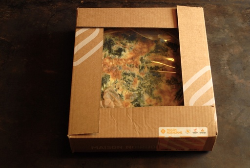 [3.2.1.1478 *] QUICHE MET SPINAZIE - BIO - 28CM
