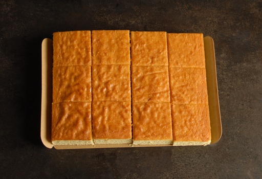 [2.2.3.5131 *] CITROEN CAKE - BIO -  HALVE PLAAT 30x23cm - 12 porties