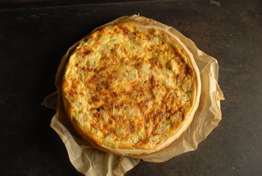[3.2.1.6190 *] QUICHE BUTTERNUT, HAM & COMTE - BIO - 28cm (OKT.-MAART)