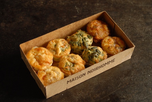 [1.2.2.6046 *] BOUCHÉES APÉRITIVES - MINI QUICHES - BIO - 1X8 - frais