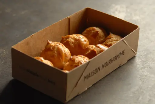 [1.2.2.6695 *] PROFITEROLES APERITIVES - 3 FROMAGES - BIO - 1X8